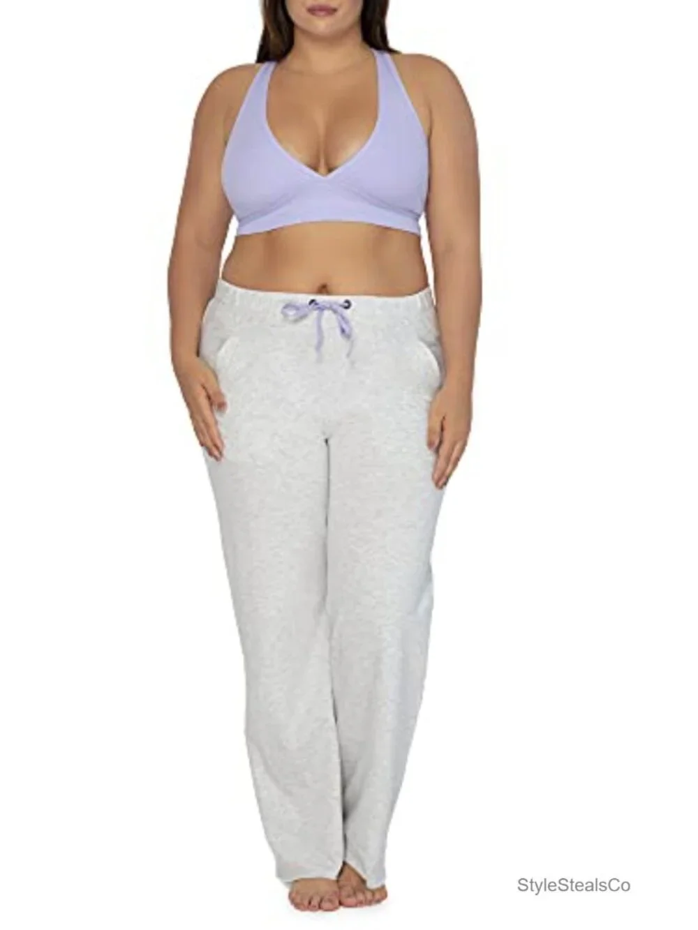 Relaxed Boyfriend Fit Lounge Pants with Pockets